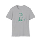 Doodle Dog-green- T-shirt