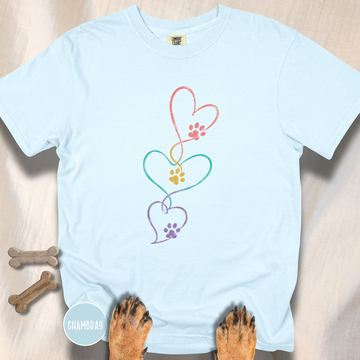 Heart Linked Paw T-shirt