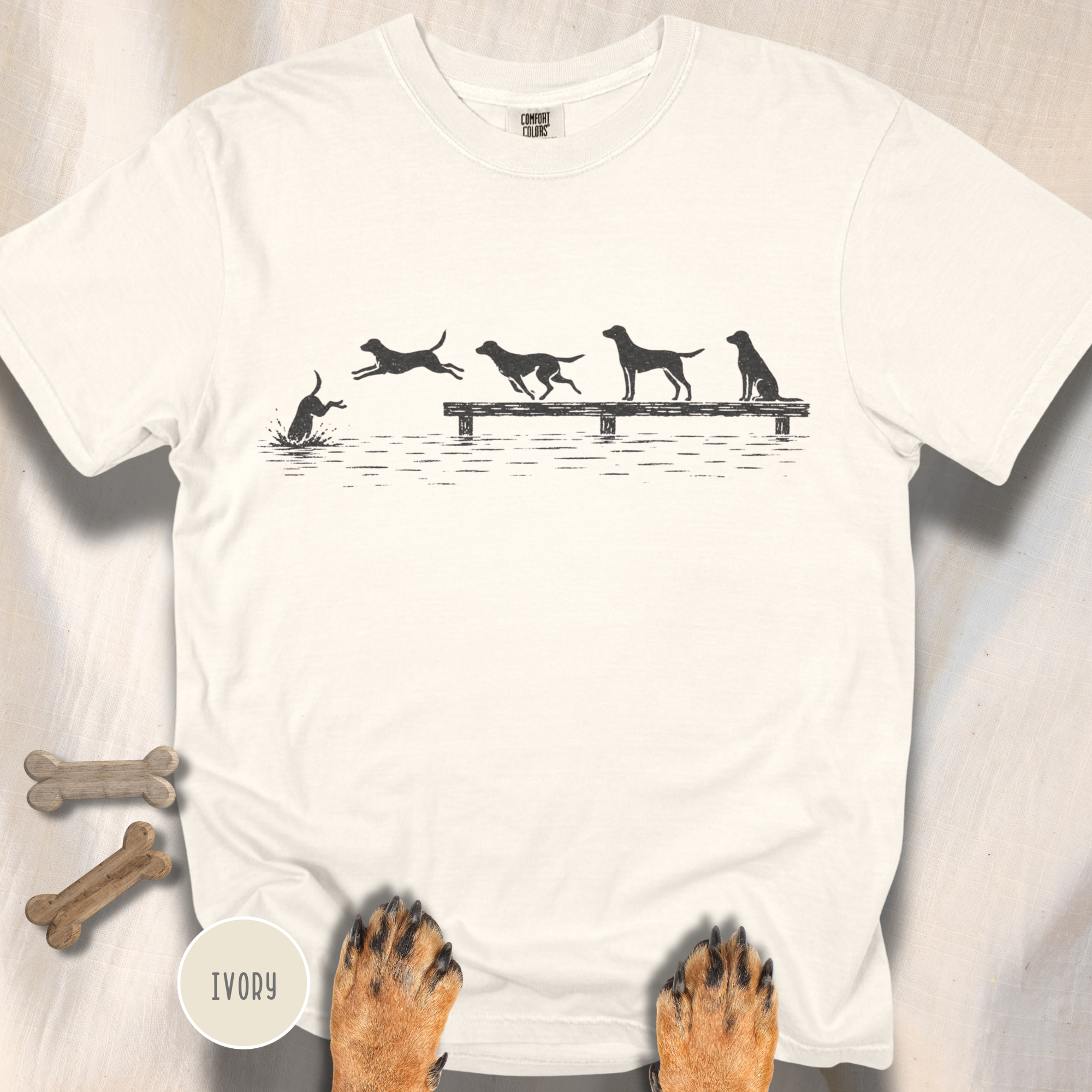 Dock Diving Dog T-Shirt