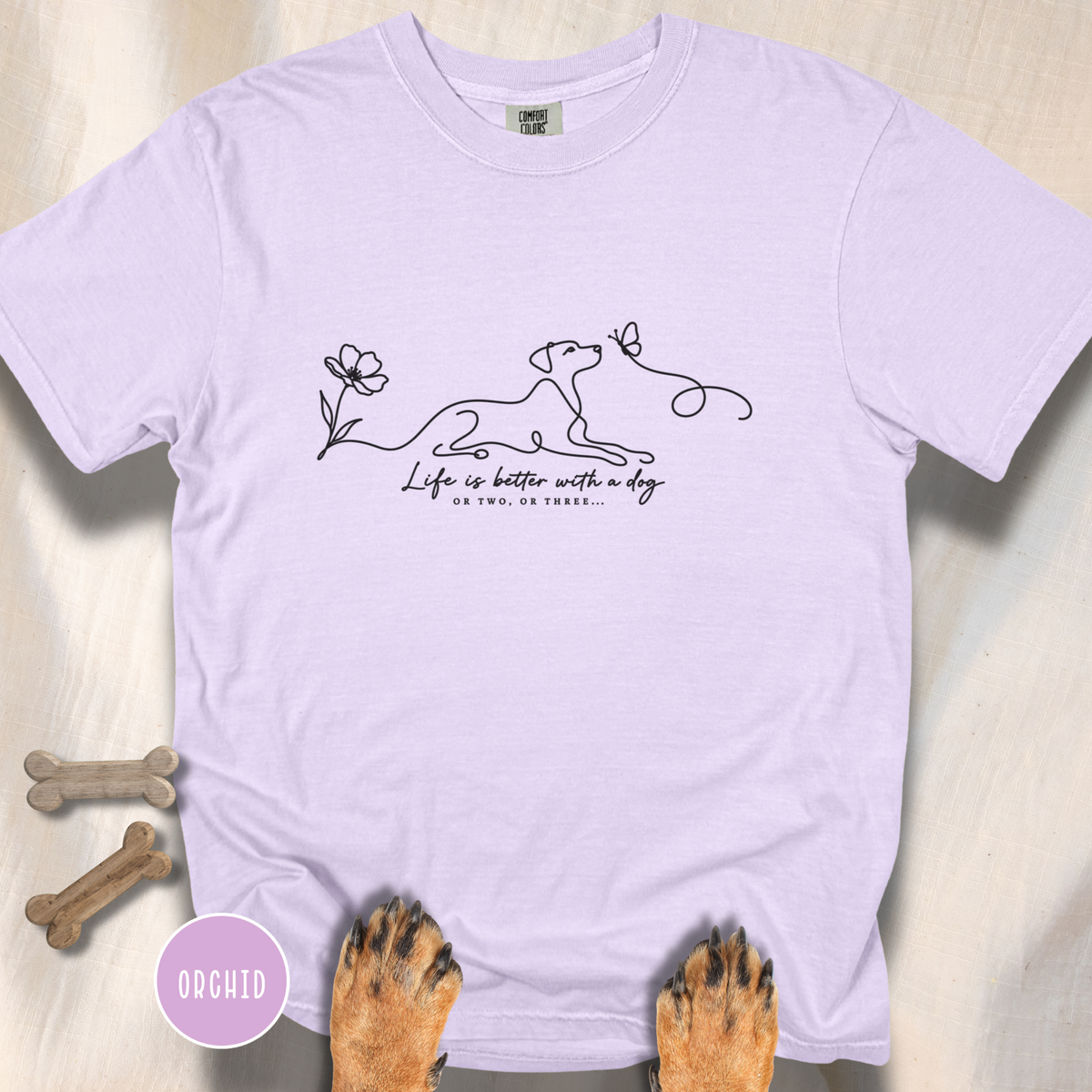 Life is Better with a Dog or Two or Three in Spring T-shirt