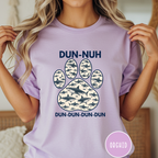 Shark Theme Song Paw Print T-shirt