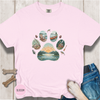 Lake Life Dog Paw T-Shirt