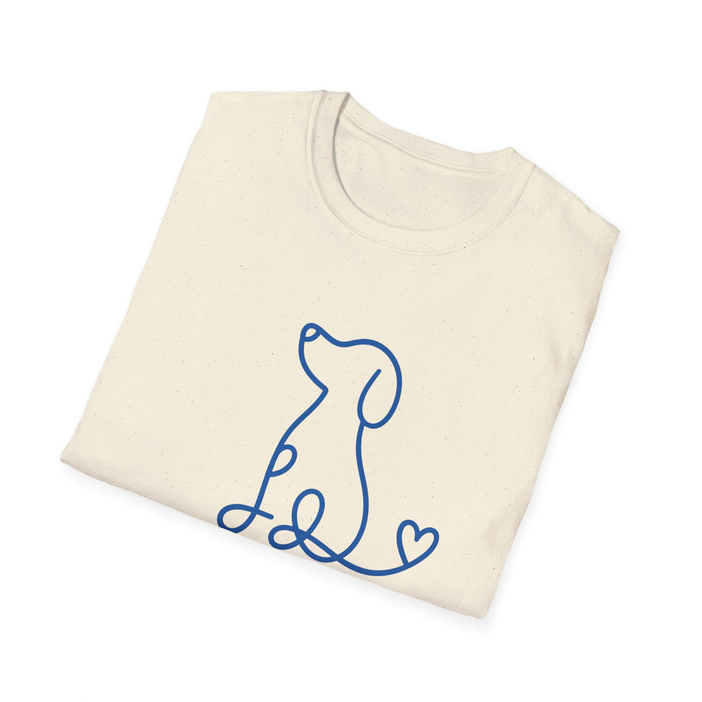 Doodle Dog-blue- T-shirt