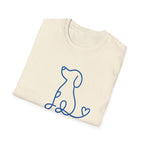 Doodle Dog-blue- T-shirt