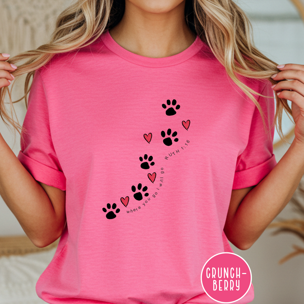 Paws and Hearts Trail T-shirt
