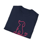Doodle Dog-pink- T-shirt