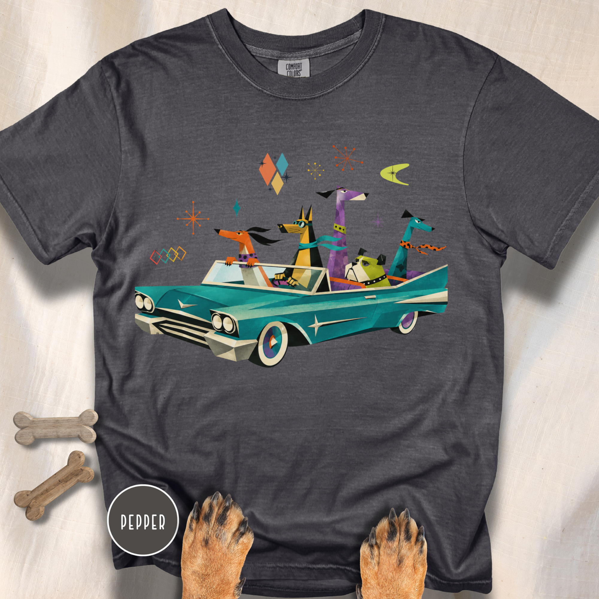 Atomic Dogs Hit the Streets T-shirt