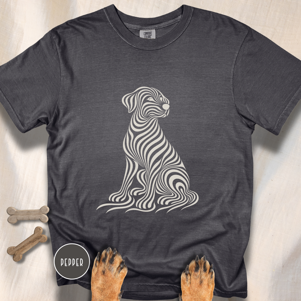 On My Wavelength Optical Art T-shirt