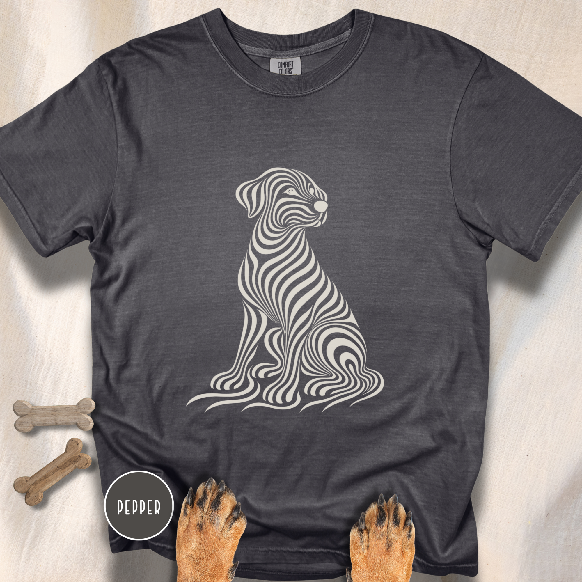On My Wavelength Optical Art T-shirt