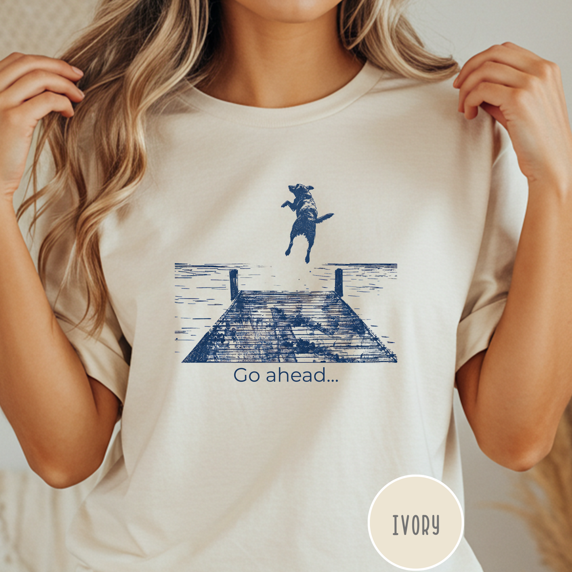 Go ahead...and Jump Dock Dog T-Shirt