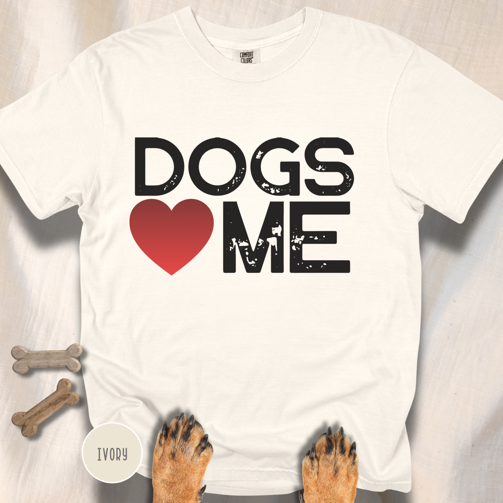 Dogs Love Me Statement T-shirt