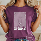 Gazing into Eternity Optical Art T-shirt