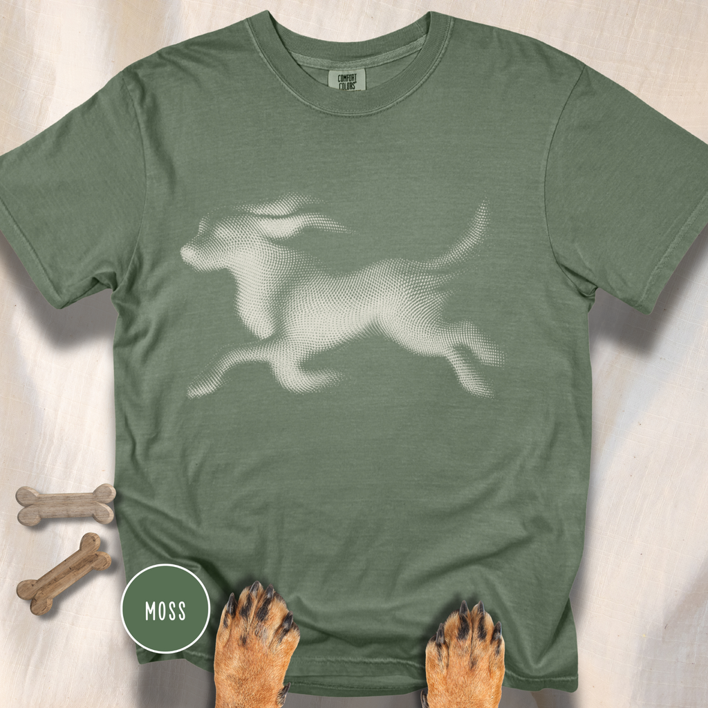 Running Dog Optical Art T-shirt