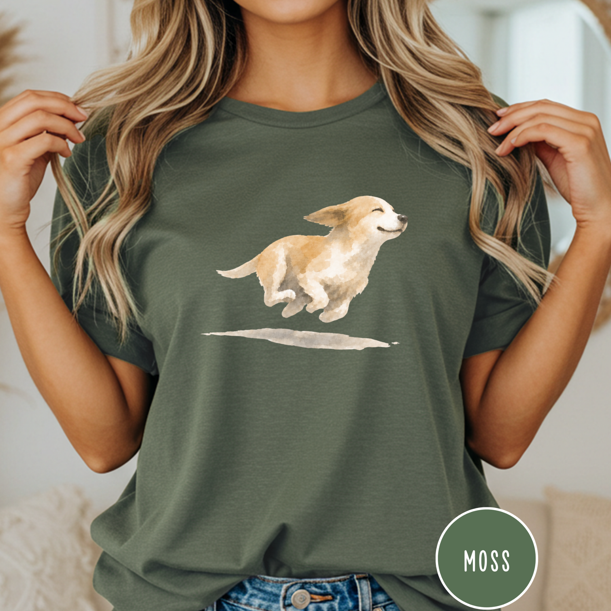 Dog Zoomies Watercolor T-Shirt