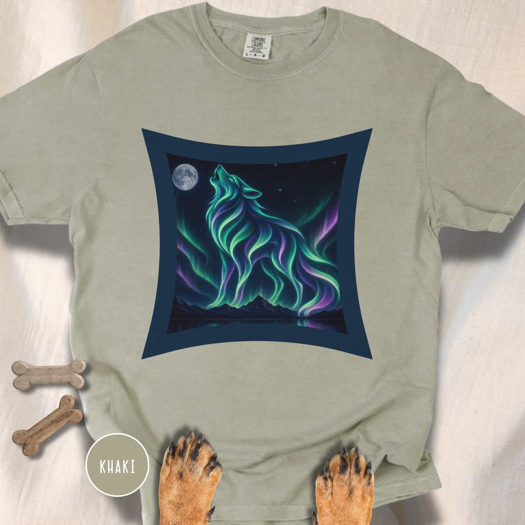 Aurora Borealis Wolf  T-Shirt