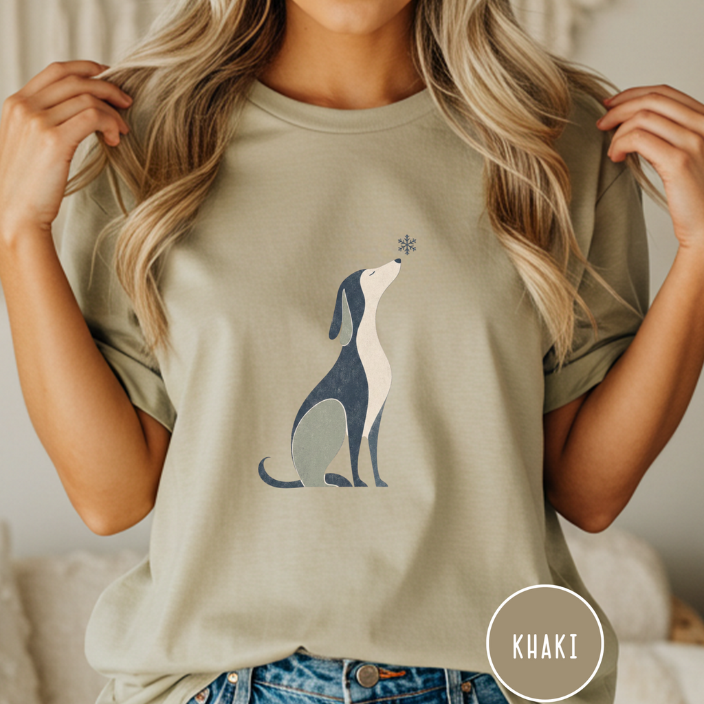 When the Snow Flies Dog T-shirt