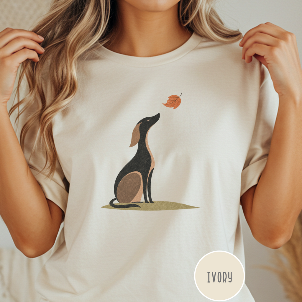 A Dog in Autumn T-shirt