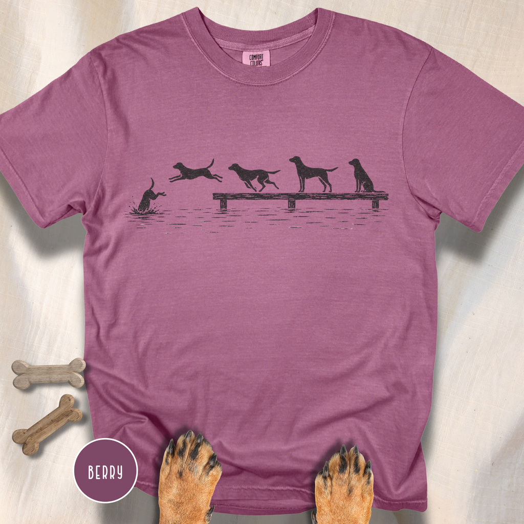 Dock Diving Dog T-Shirt