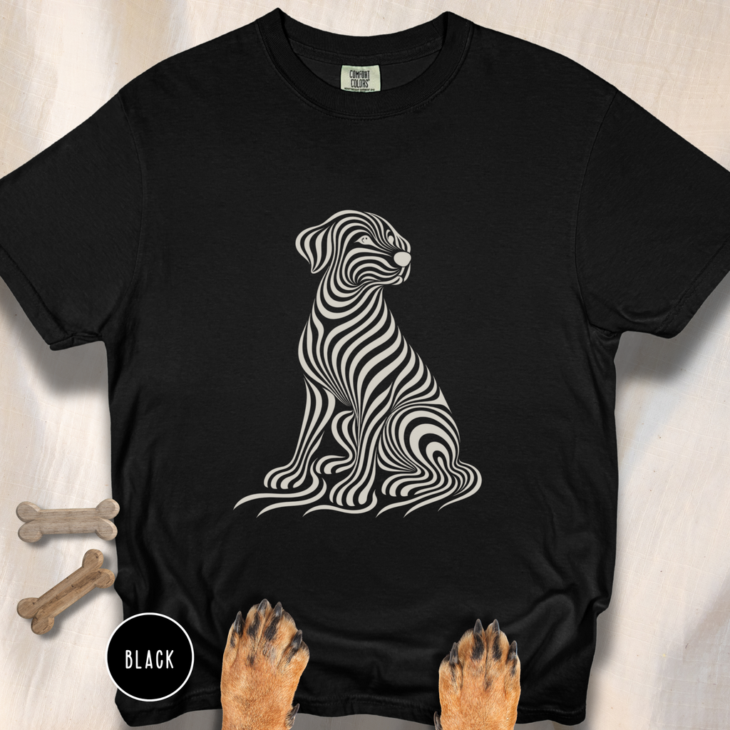 On My Wavelength Optical Art T-shirt