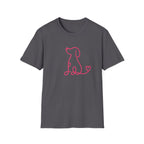 Doodle Dog-pink- T-shirt