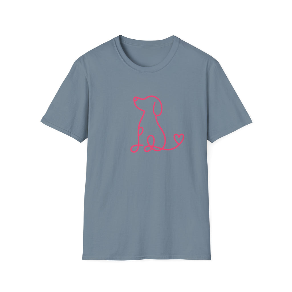 Doodle Dog-pink- T-shirt