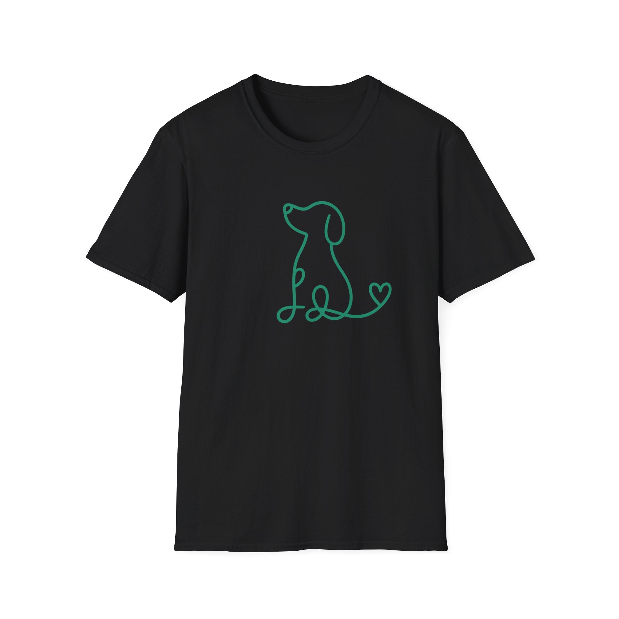 Doodle Dog-green- T-shirt