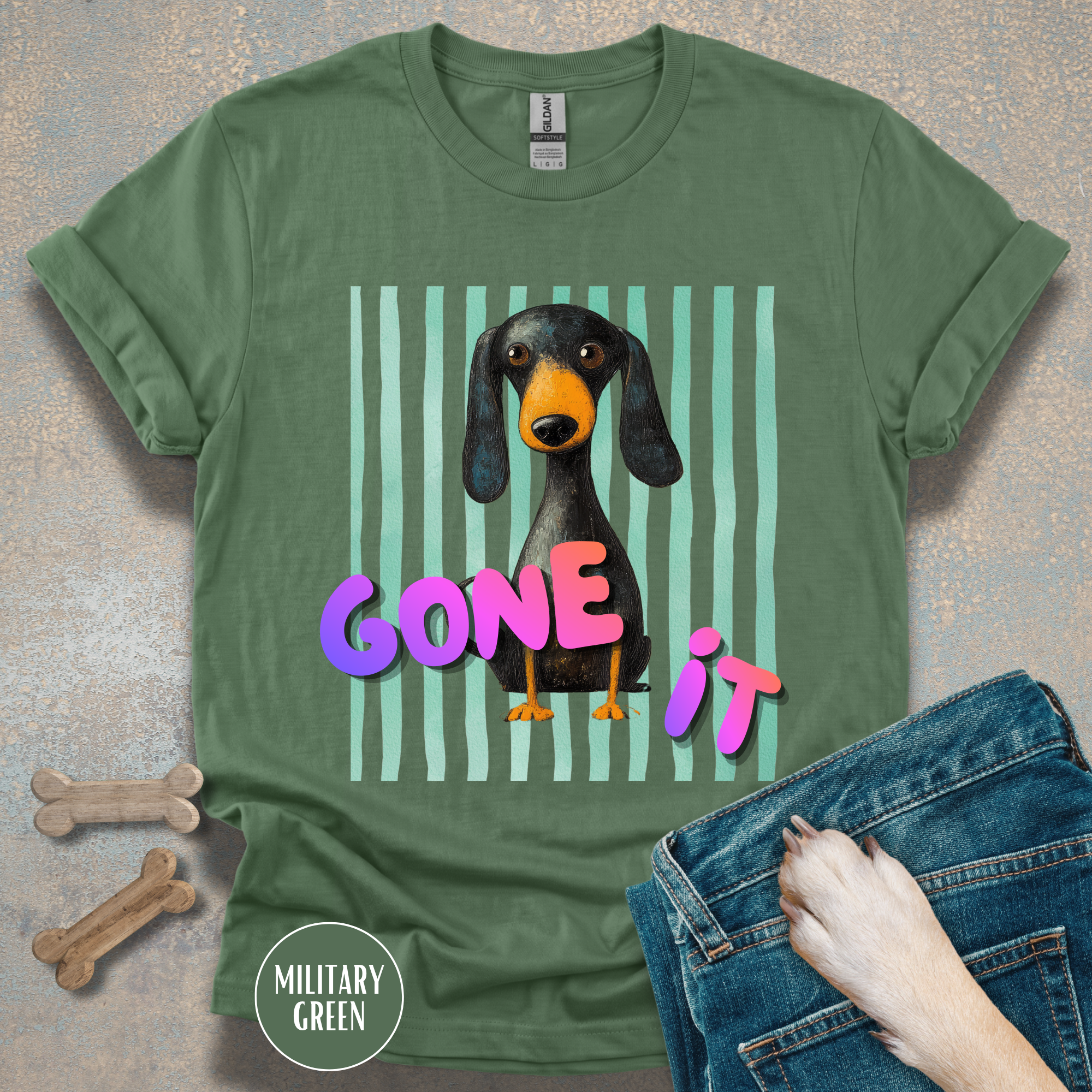 Dog Gone It Dachshund Graphic T-Shirt