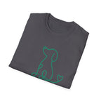 Doodle Dog-green- T-shirt