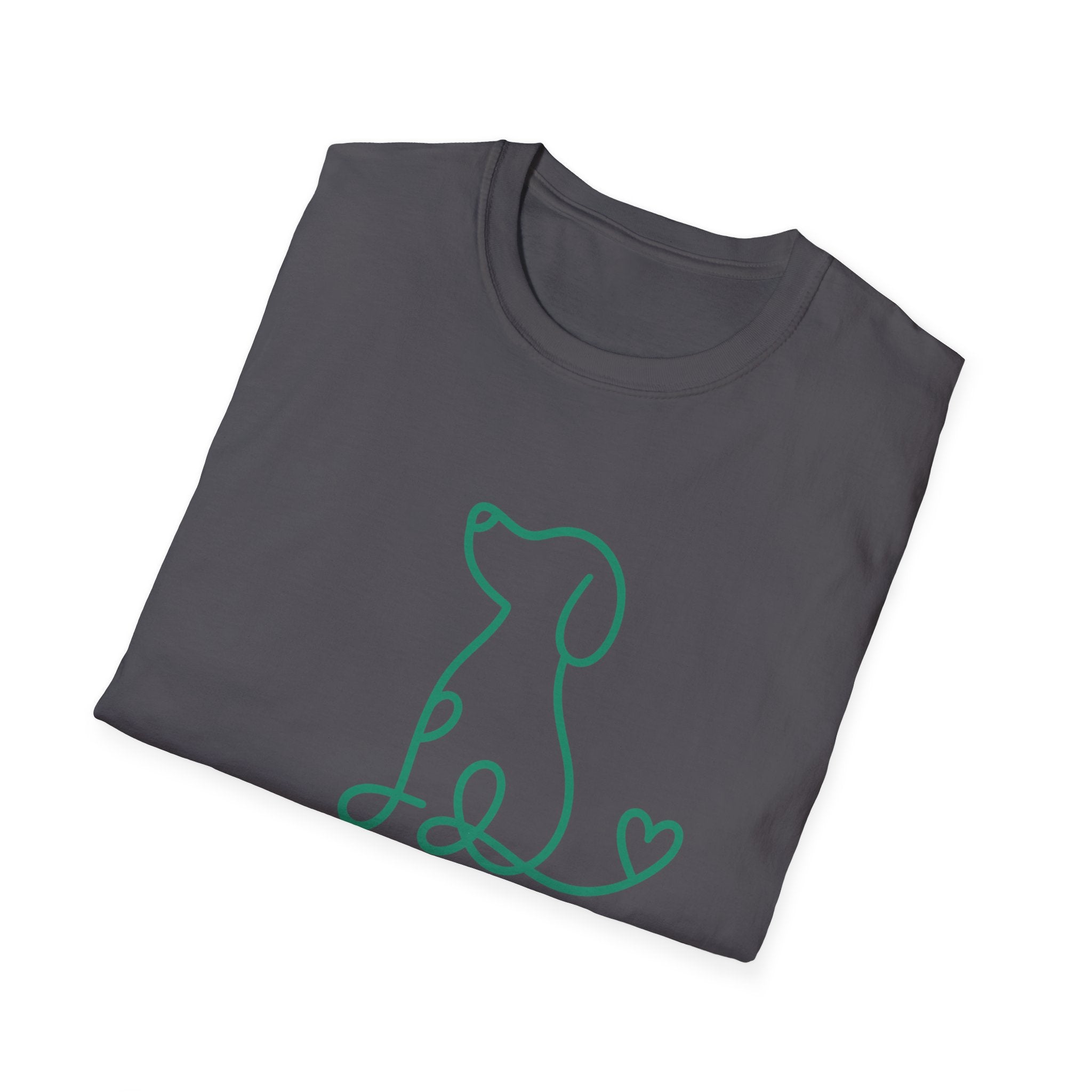 Doodle Dog-green- T-shirt
