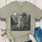 Mythic Guardian Golden Retriever Dog T-Shirt