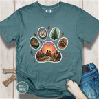 Adventure Buddy Dog Paw Comfort Colors T-Shirt