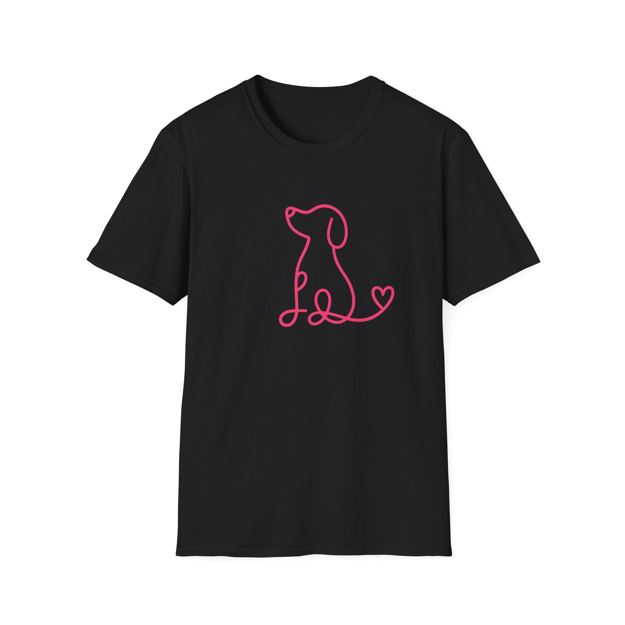 Doodle Dog-pink- T-shirt