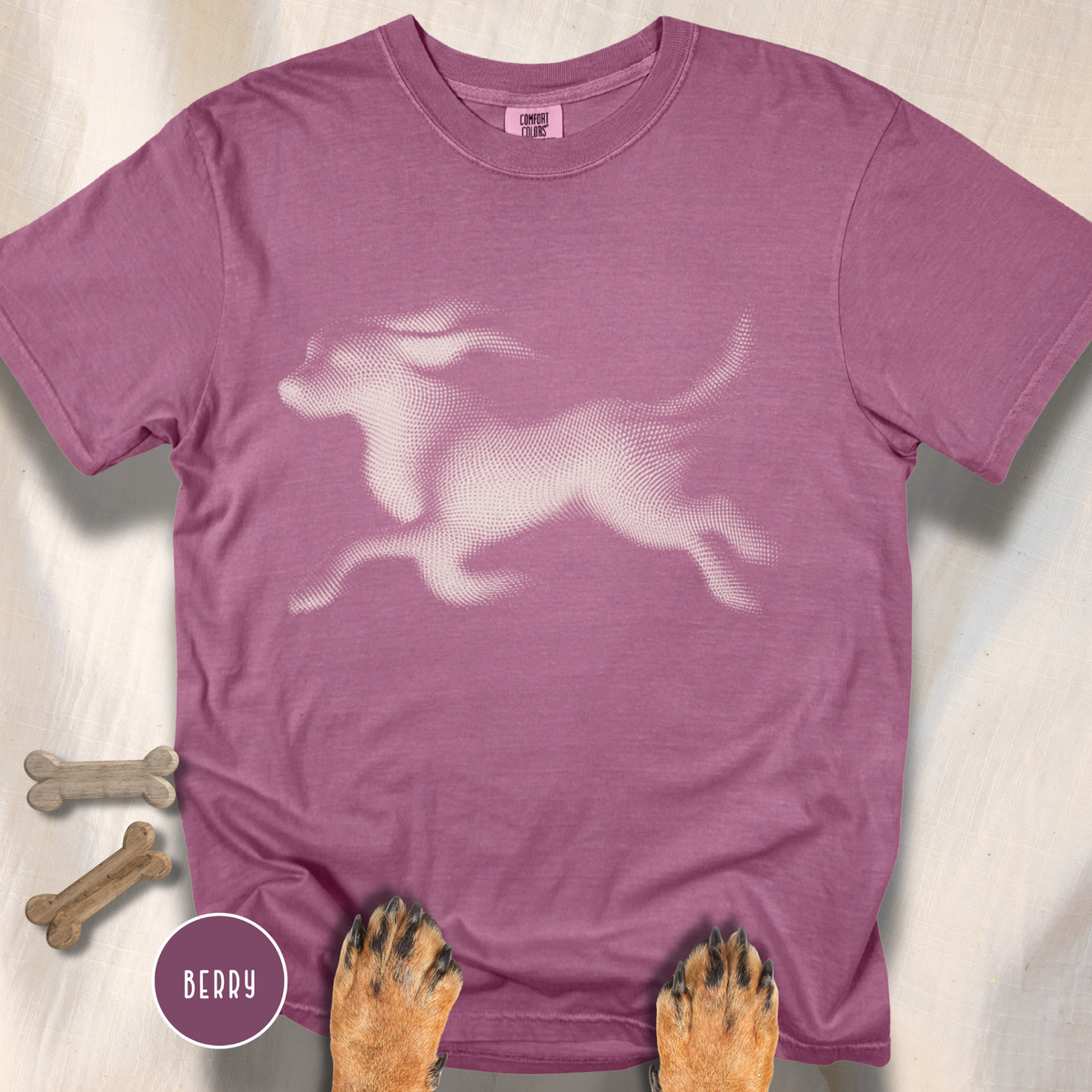 Running Dog Optical Art T-shirt