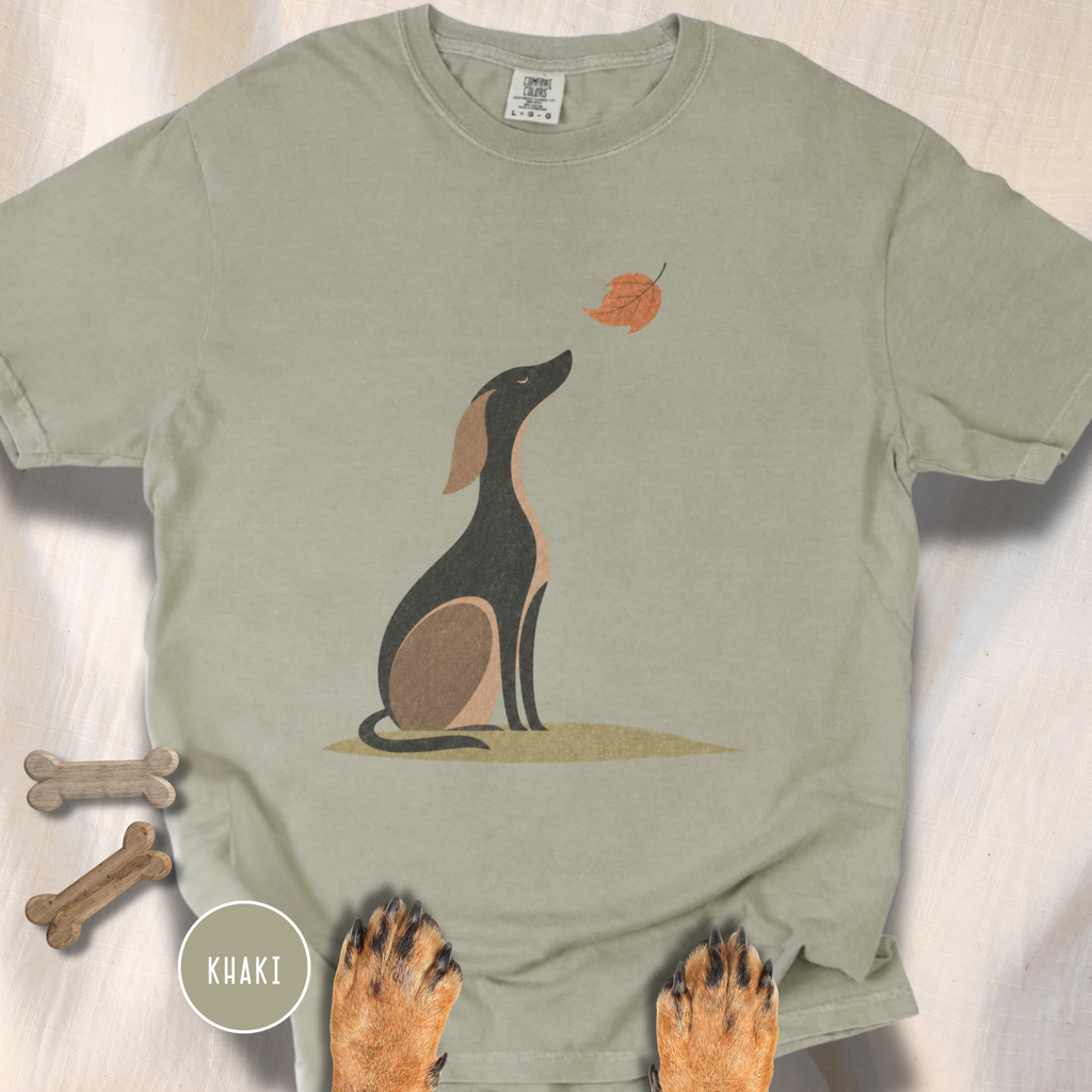 A Dog in Autumn T-shirt
