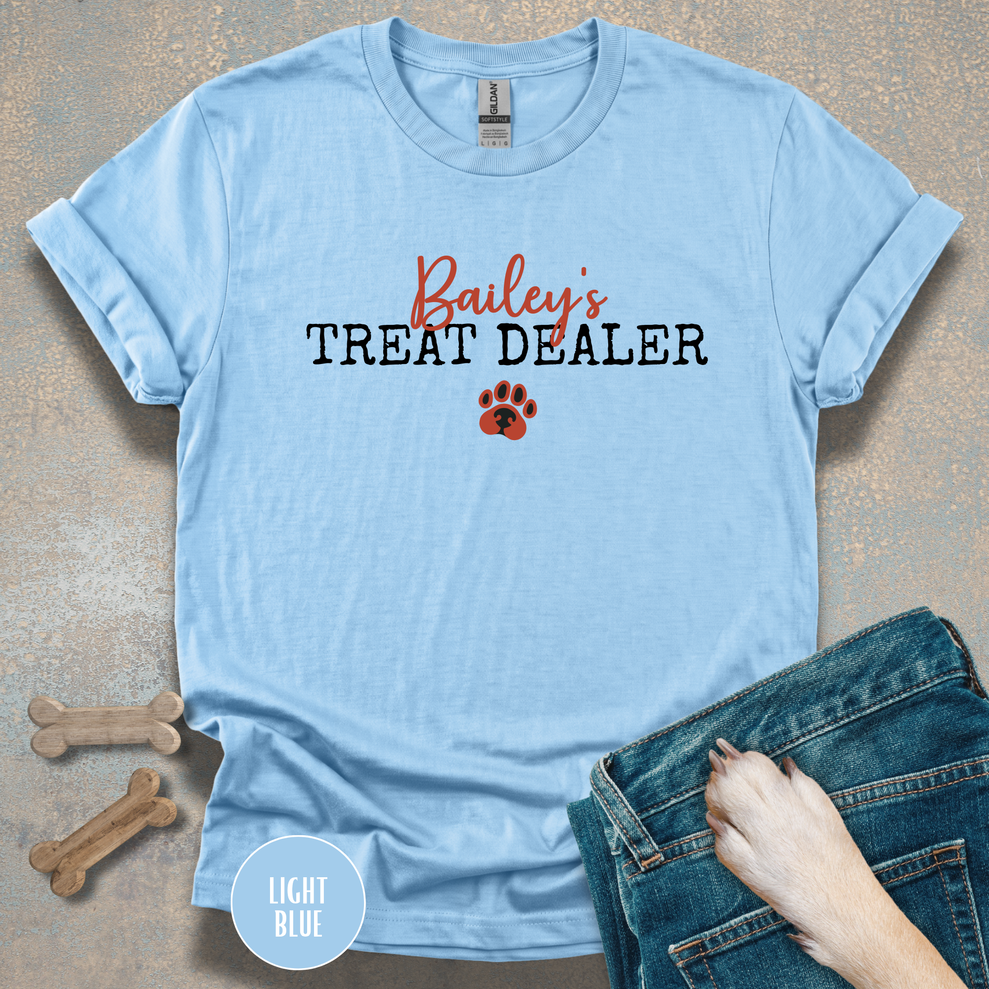 Personalized Treat Dealer Dog Lover T-shirt