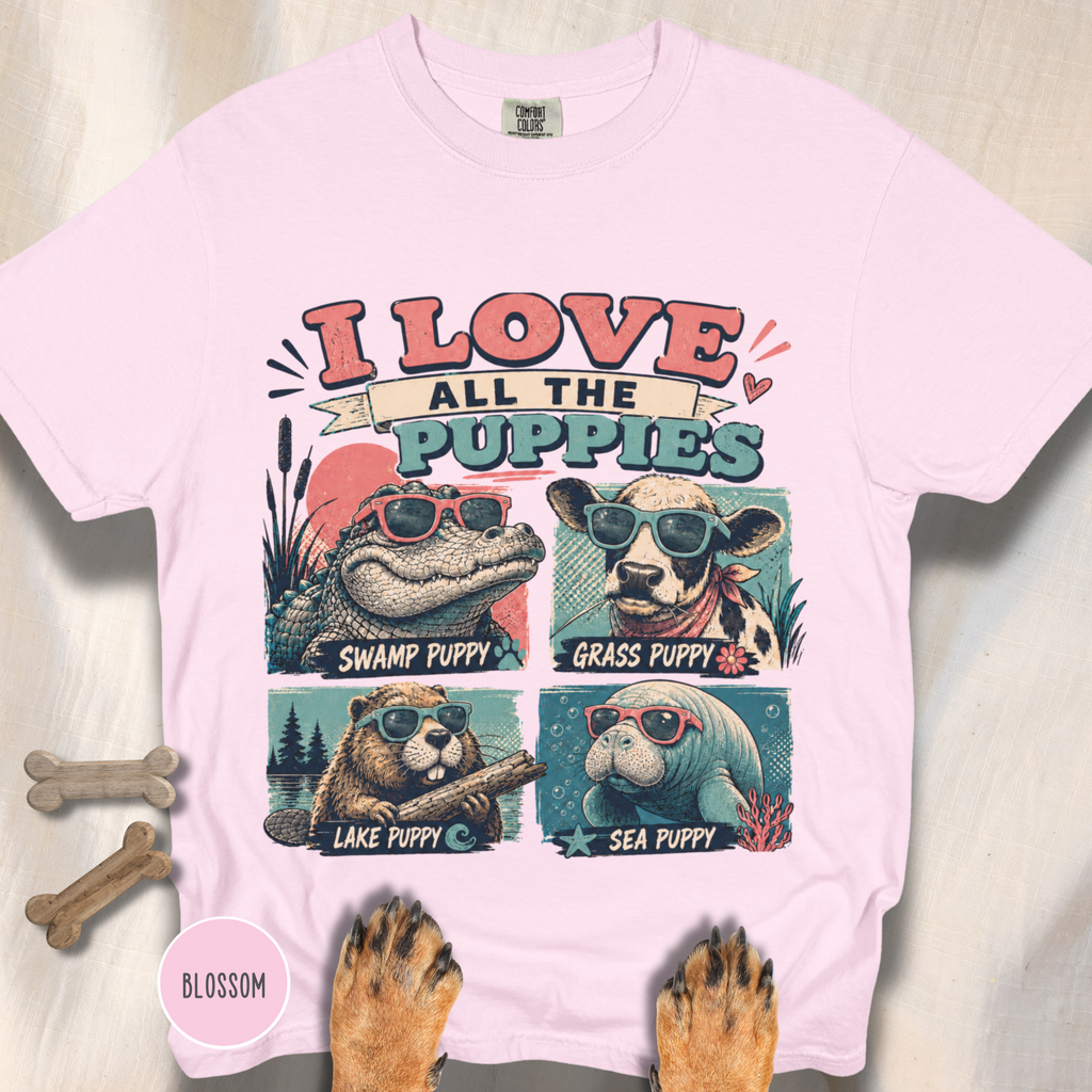 I Love All the Puppies T-shirt