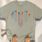 Paw Print Paint Heart T-shirt