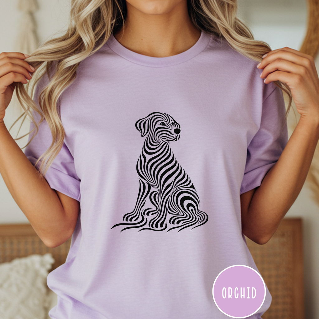On My Wavelength Optical Art T-shirt