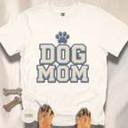 Dog Mom Faux Chenille Varsity T-Shirt