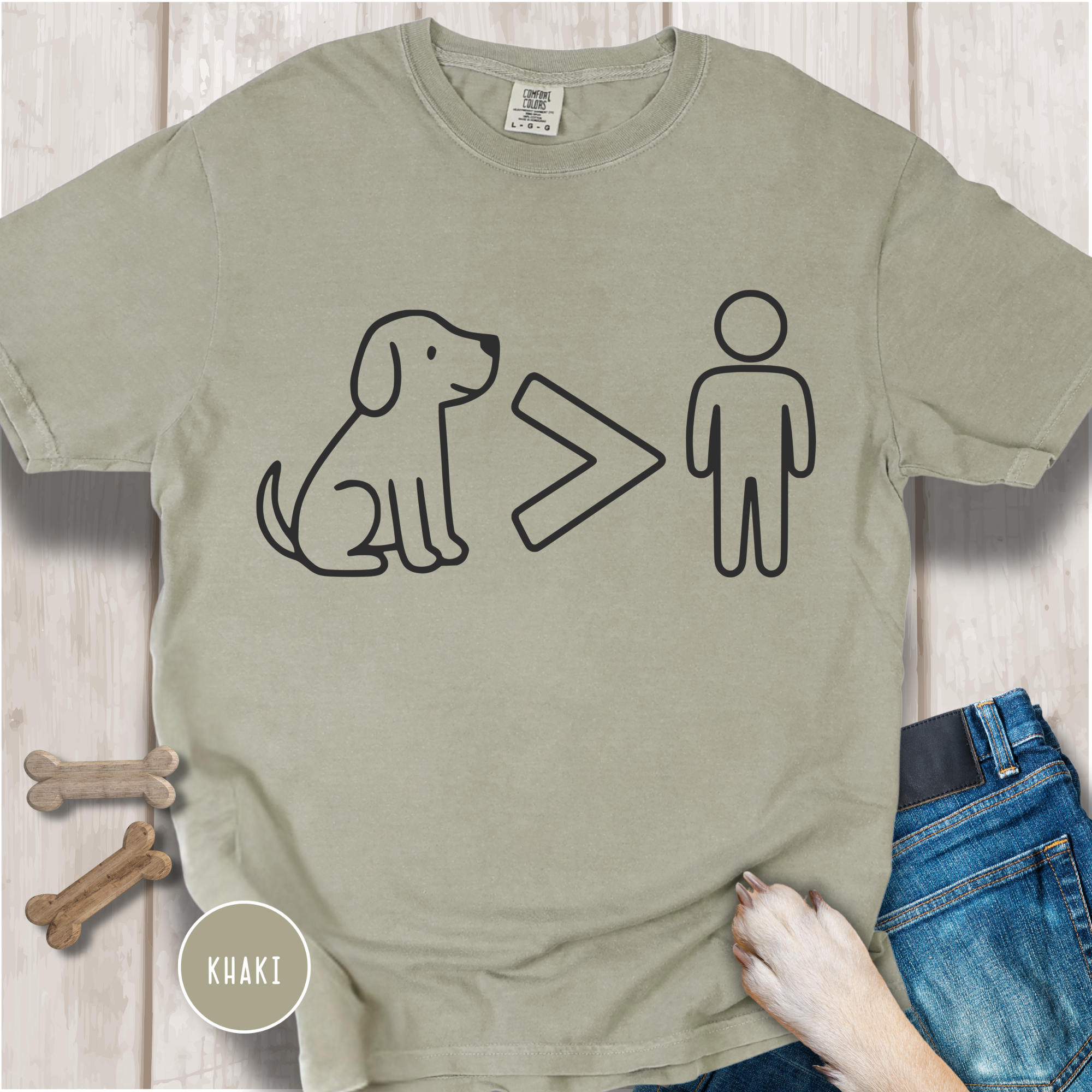 Dog > People T-Shirt. Dog over People shirt