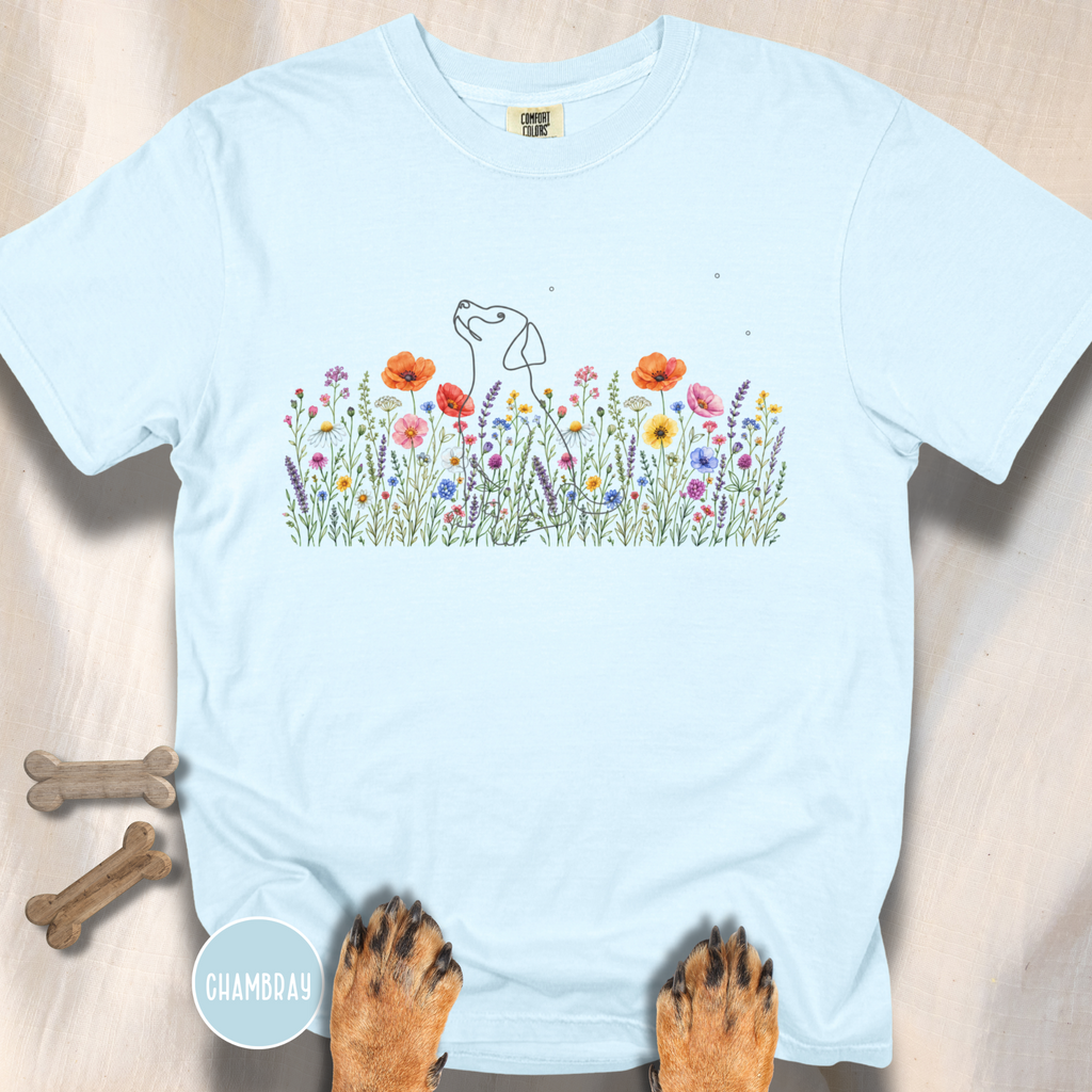 Among the Flowers and the Stars  T-shirt