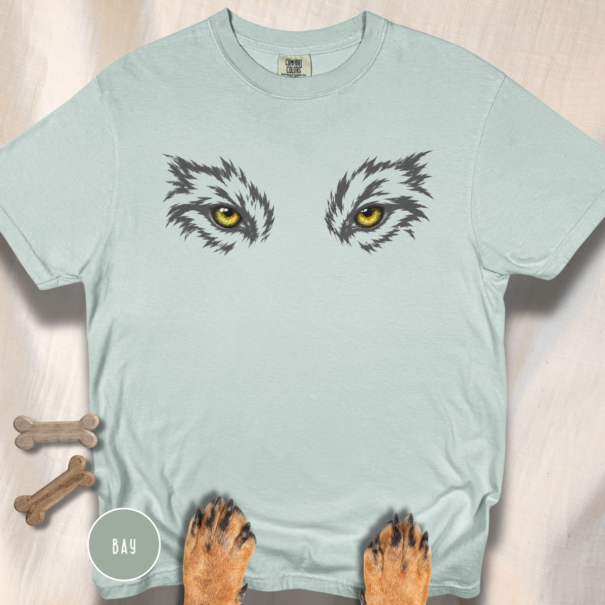 Golden Eyes of the Grey Wolf  T-Shirt