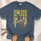 Dog Dad Skeleton Pets His Dog T-Shirt