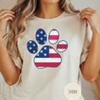 American Flag Pawtriot T-shirt