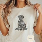 On My Wavelength Optical Art T-shirt