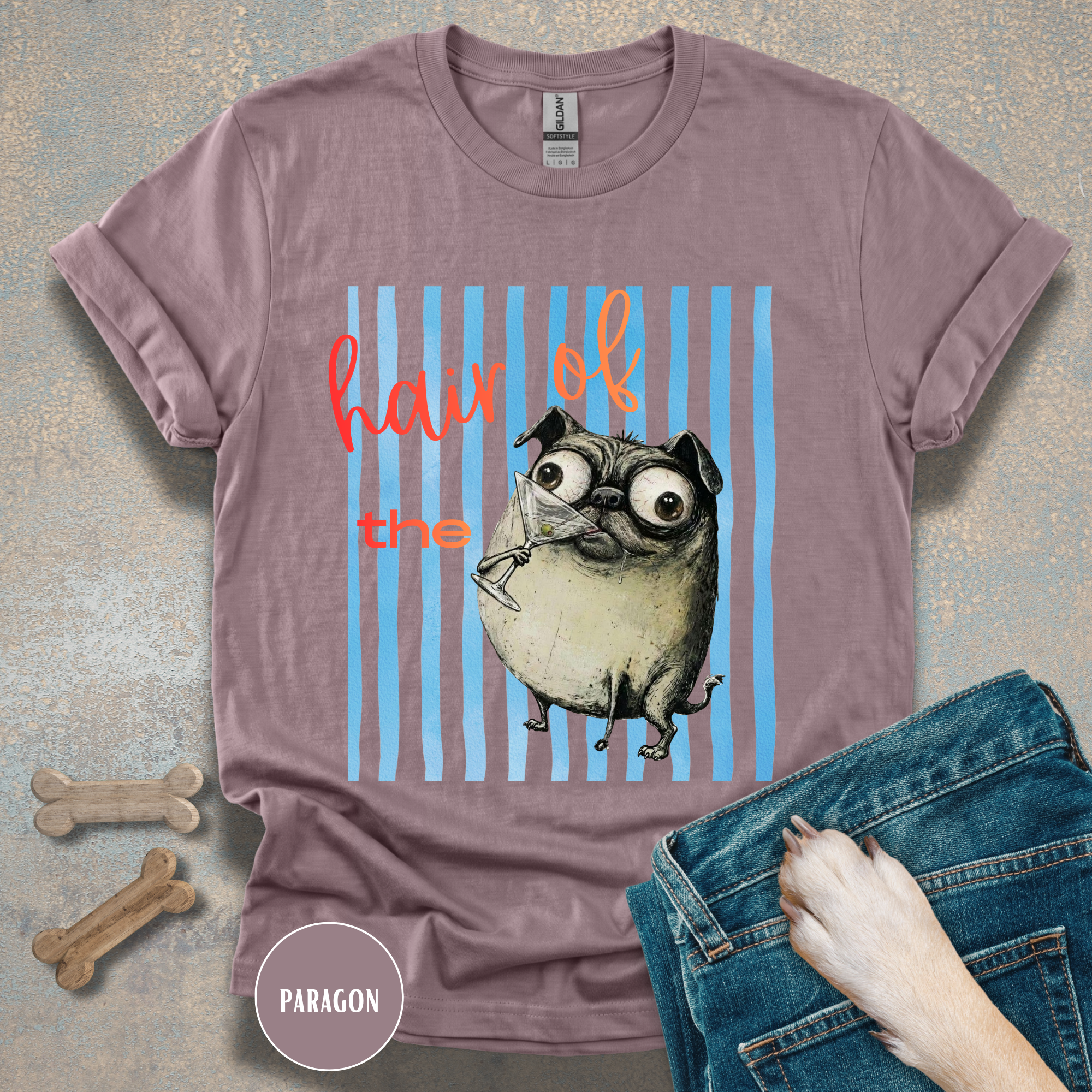Hair of the Dog Pug Hangover T-Shirt