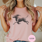 Running Dog Optical Art T-shirt