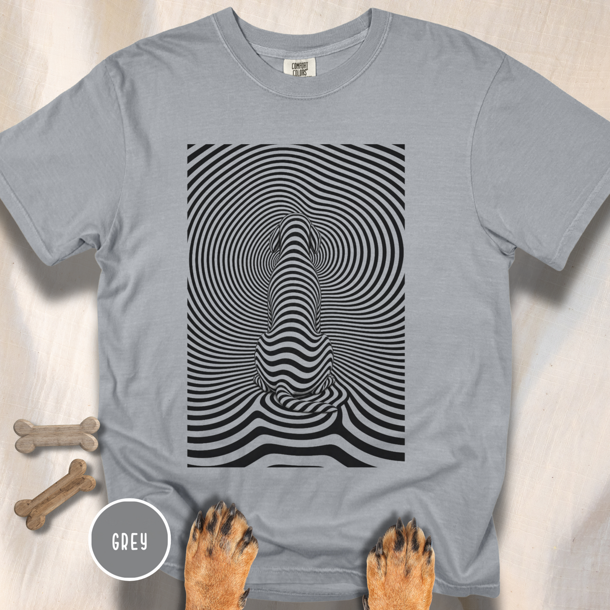 Gazing into Eternity Optical Art T-shirt