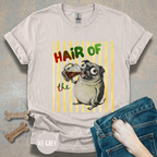 Hair of the Dog Pug with Beer T-shirt, Yellow stripes