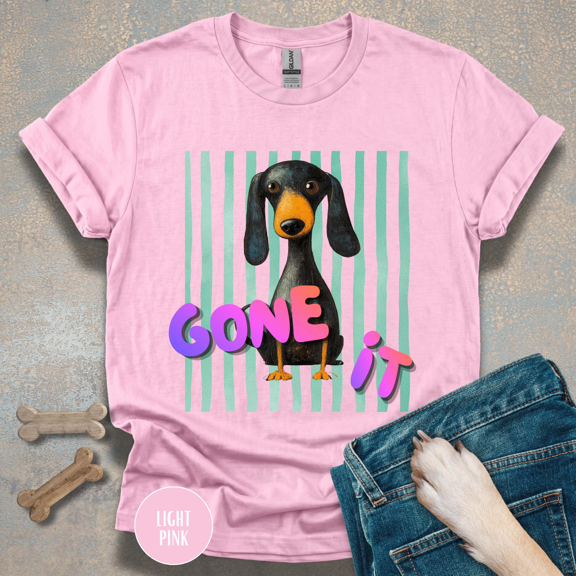 Dog Gone It Dachshund Graphic T-Shirt